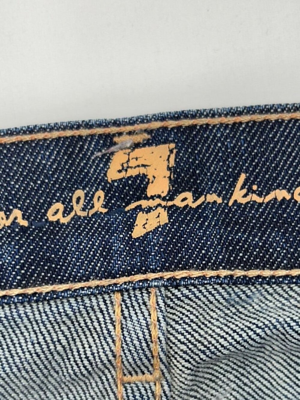 7 For All Mankind Joyce Jeans Women's 26 Blue Made in the USA - Picture 2 of 14